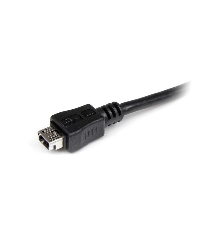 StarTech.com UUSBMUSBMF6 cabluri USB 0,15 m Mini-USB B Micro-USB A Negru