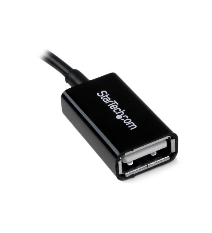 StarTech.com UUSBOTG cabluri USB 0,127 m 2.0 Micro-USB B USB A Negru