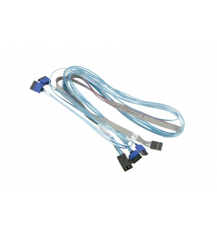 Supermicro CBL-SAST-0699 cabluri SATA 90 m Albastru, Gri