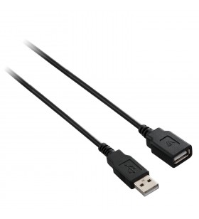 V7 V7E2USB2EXT-03M cabluri USB 3 m 2.0 USB A Negru