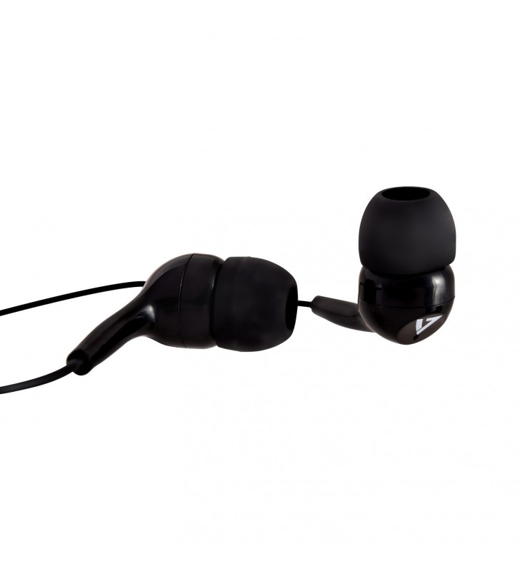 V7 HA105-3EB cască audio & cască cu microfon Căști În ureche Negru