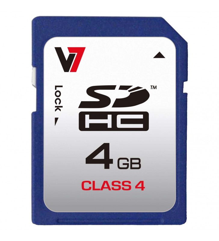 V7 VASDH4GCL4R-2E memorii flash 4 Giga Bites SDHC Clasa 4
