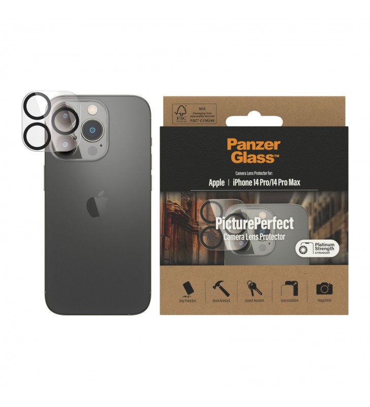 PanzerGlass Kamera Protector für Apple iPhone 2022 6.1" Pro/6.7" Pro Max Protecție ecran transparentă 1 buc.