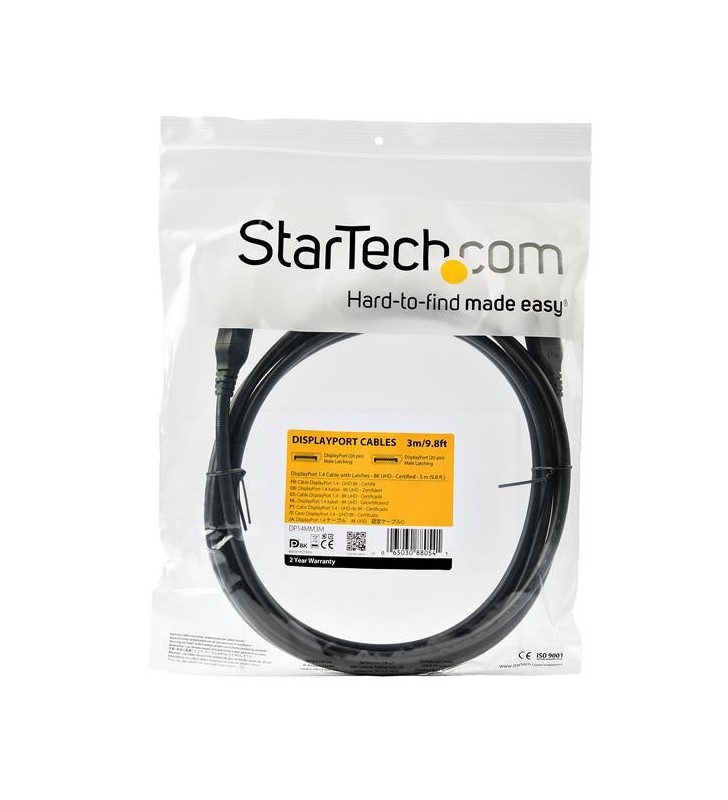 StarTech.com DP14MM3M cablu DisplayPort 3 m Negru