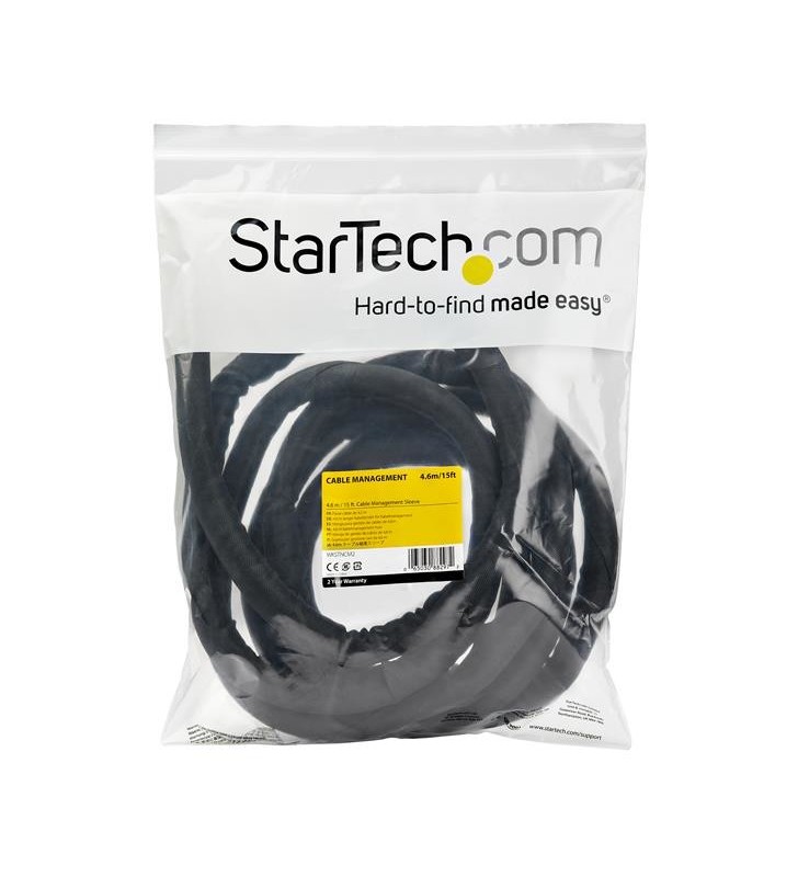 StarTech.com WKSTNCM2 organizator de cabluri Manșon cablu Negru 1 buc.