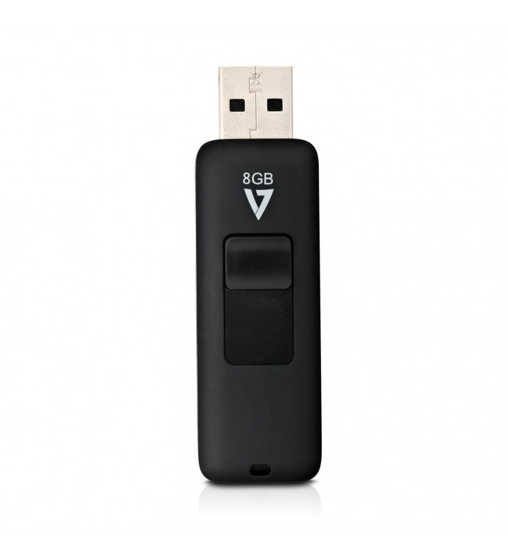 V7 VF28GAR-3E memorii flash USB 8 Giga Bites USB Tip-A 2.0 Negru