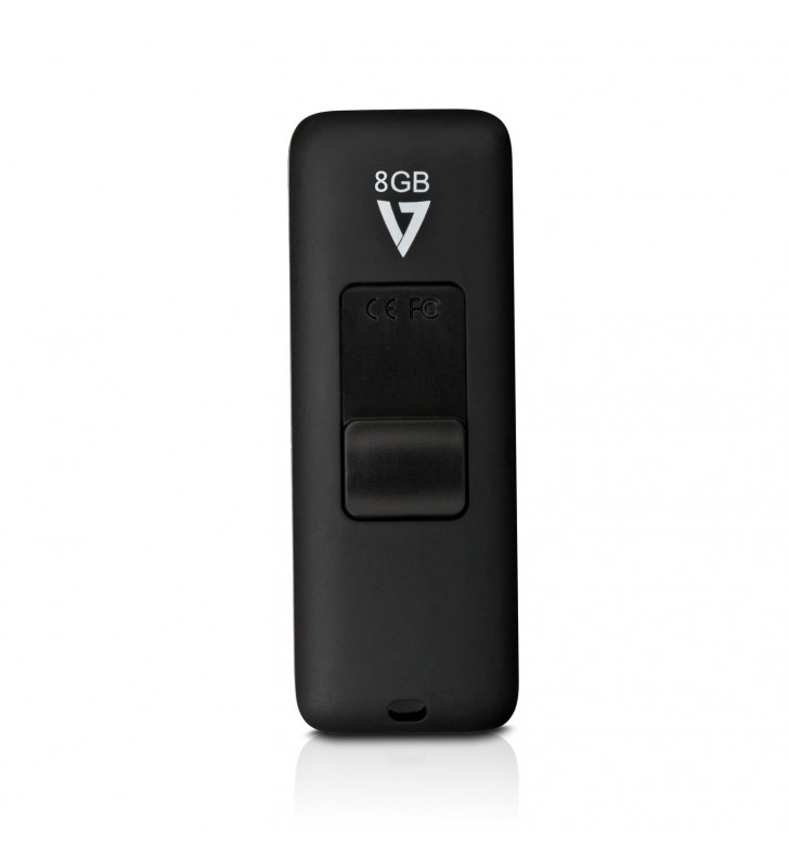 V7 VF28GAR-3E memorii flash USB 8 Giga Bites USB Tip-A 2.0 Negru