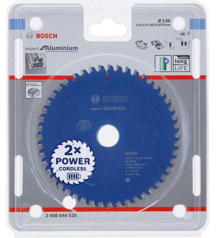 Bosch Expert 2608644535 lame pentru ferăstraie circulare 13,6 cm 1 buc.
