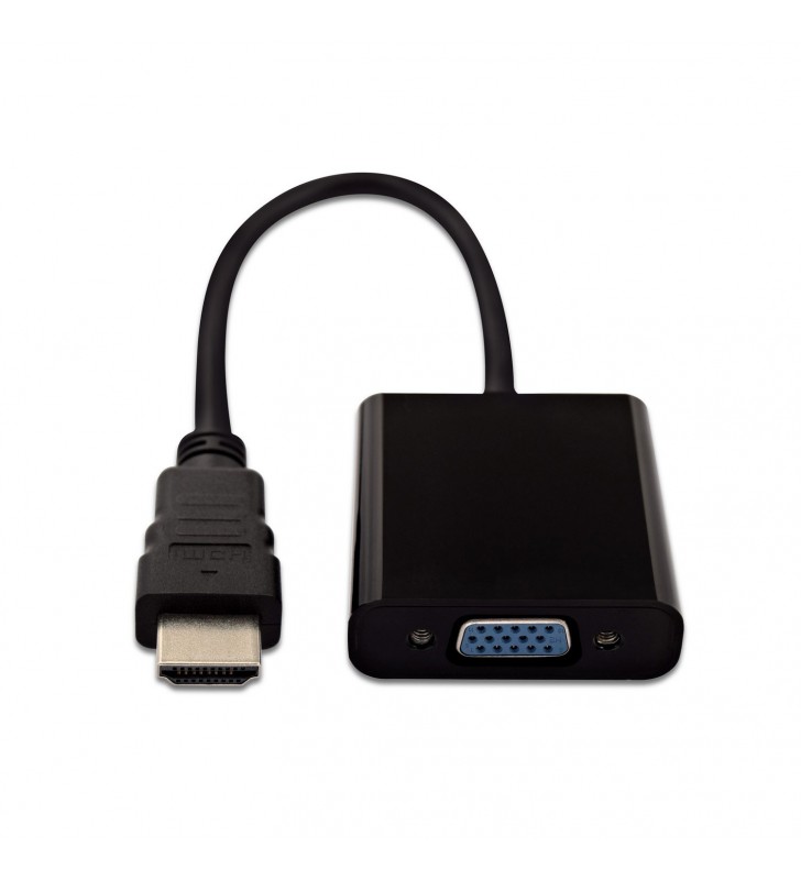 V7 CBLHDAVBLK-1E adaptor pentru cabluri video HDMI VGA (D-Sub) Negru