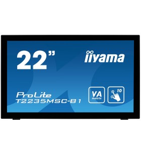iiyama ProLite T2235MSC monitoare cu ecran tactil 54,6 cm (21.5") 1920 x 1080 Pixel Negru Multi-touch Platou de masă