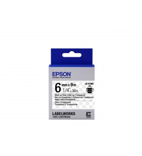 Epson Label Cartridge Transparent LK-2TBN Black/Transparent 6mm (9m)