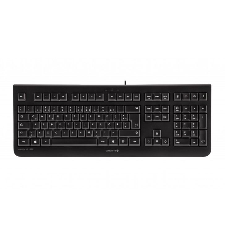 CHERRY KC 1000 tastaturi USB QWERTZ Germană Negru