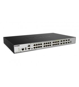 D-Link DGS-3630-28TC Gestionate L3 Gigabit Ethernet (10/100/1000) Negru 1U