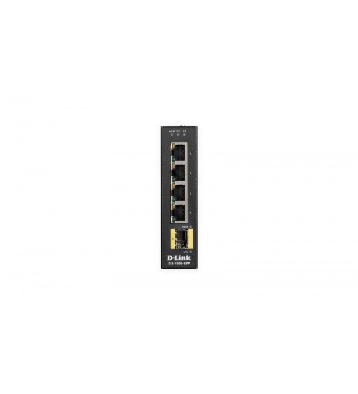 D-Link DIS‑100G‑5SW Fara management L2 Gigabit Ethernet (10/100/1000) Negru