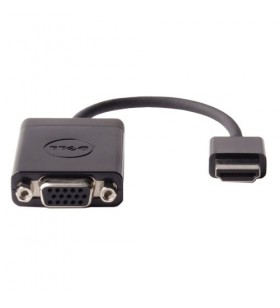 DELL DAUBNBC084 adaptor pentru cabluri video HDMI VGA (D-Sub) Negru