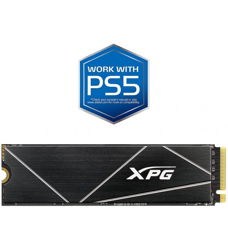 XPG Blade GAMMIX S70 512GB, funcționează cu Playstation 5, SSD intern pentru jocuri PCIe Gen4 M.2 2280 de până la 7.400 MB/s (AGAMIXS70B-512G-CS)