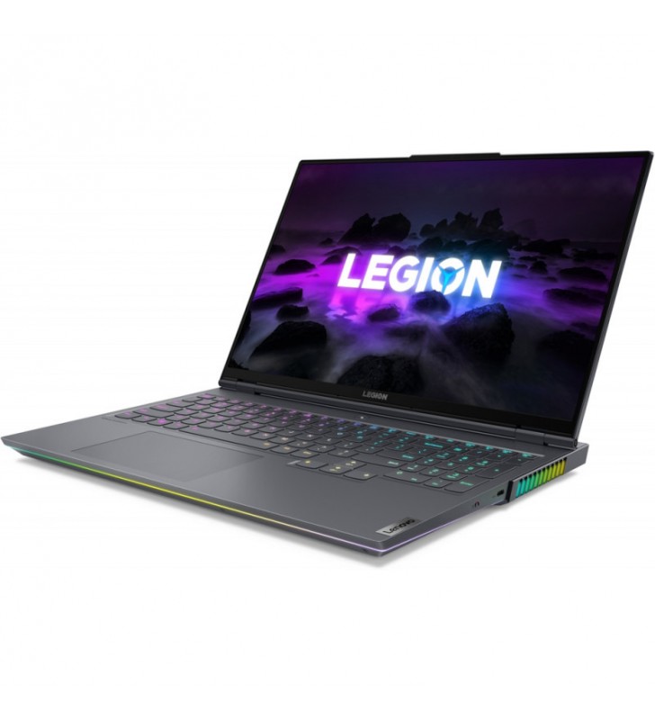 Laptop Lenovo Gaming 16'' Legion 7 16ACHg6, WQXGA IPS 165Hz G-Sync, Procesor AMD Ryzen™ 7 5800H (16M Cache, up to 4.4 GHz), 16GB DDR4, 1TB SSD, GeForce RTX 3070 8GB, No OS, Storm Grey, 3Yr Onsite Premium Care