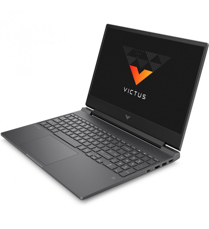 Laptop HP Gaming 15.6'' Victus 15-fa0016nq, FHD IPS, Procesor Intel® Core™ i5-12500H (18M Cache, up to 4.50 GHz), 16GB DDR4, 512GB SSD, GeForce RTX 3050 4GB, Free DOS, Mica Silver