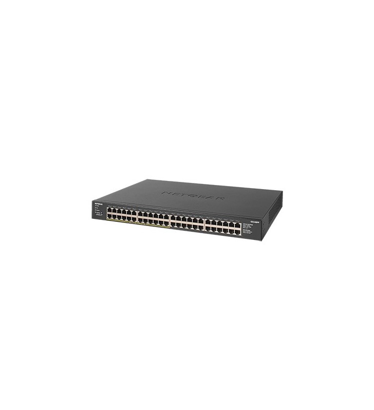 Netgear GS348PP Fara management Gigabit Ethernet (10/100/1000) Negru Power over Ethernet (PoE) Suport
