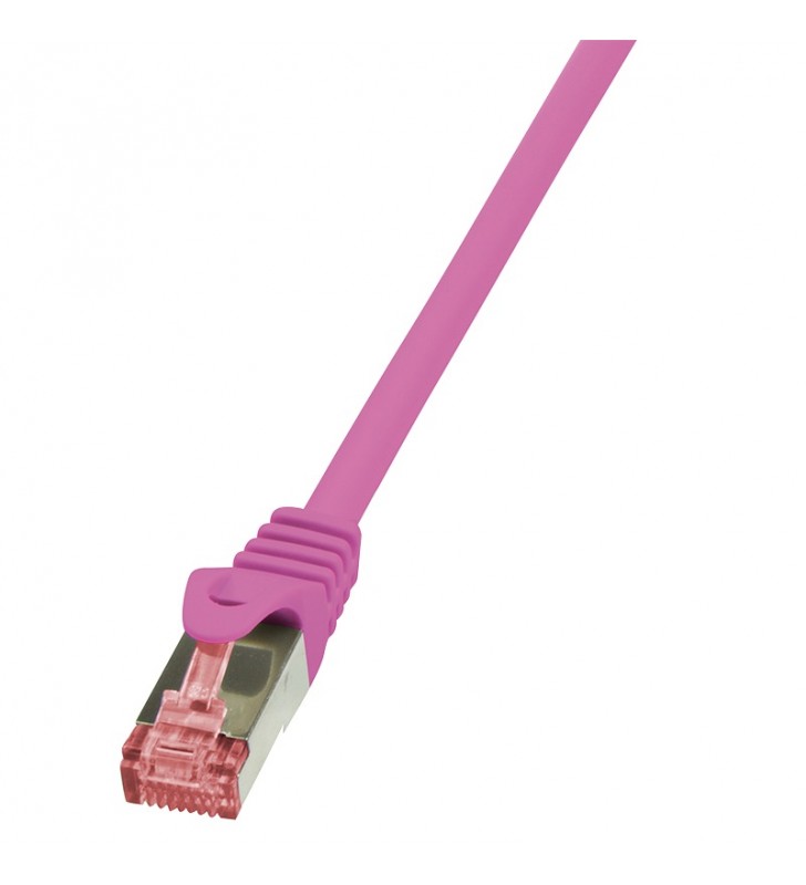 Patch Cable Cat.6 S/FTP pink  1,00m, PrimeLine "CQ2039S"