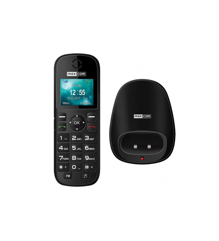 TELEFON MAXCOM, cu butoane,display color, Black "MM35D"