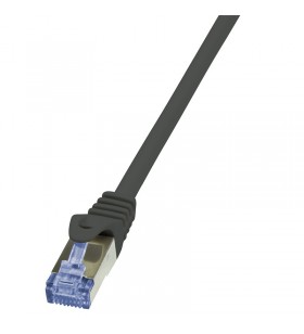 Patch Cable Cat.6A S/FTP black  1,50m, PrimeLine "CQ3043S"