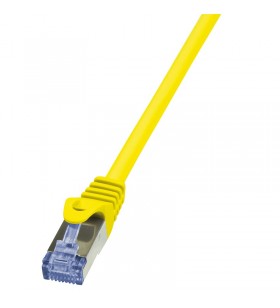 Patch Cable Cat.6A S/FTP yellow  1,00m, PrimeLine "CQ3037S"