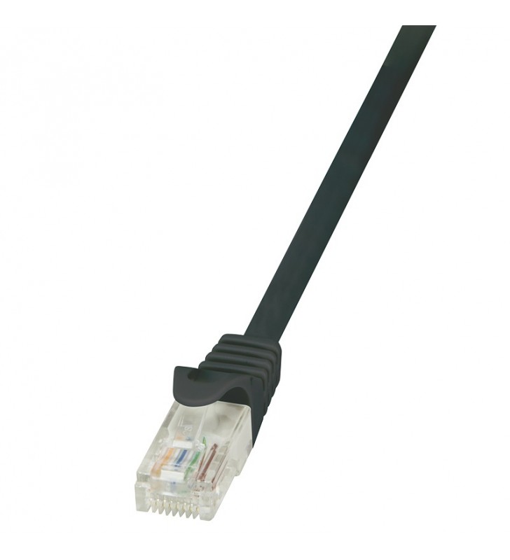 Patch Cable Cat.6 U/UTP black  3,00m EconLine "CP2063U"