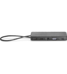 HP USB-C Mini Dock Prin cablu USB 3.2 Gen 1 (3.1 Gen 1) Type-C Negru