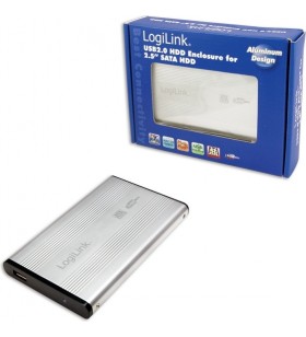 RACK EXTERN LOGILINK 2.5" HDD SATA to USB2.0, Aluminiu, silver, "UA0041A"/45008922