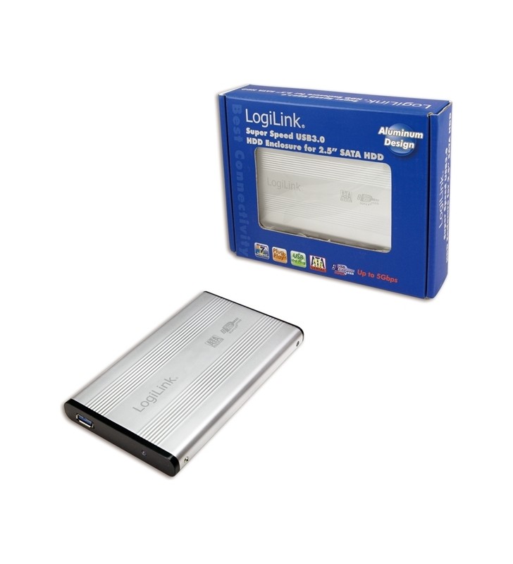 RACK EXTERN LOGILINK 2.5" HDD SATA to USB3.0, Aluminiu, silver "UA0106A"