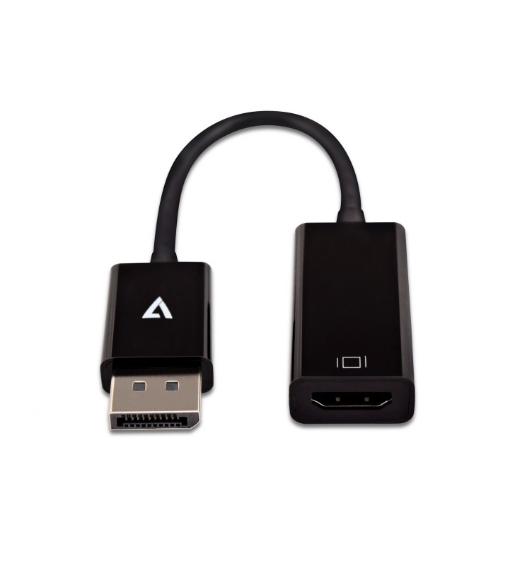 V7 CBLDPHDSL-1E adaptor pentru cabluri video 0,1 m DisplayPort HDMI Negru