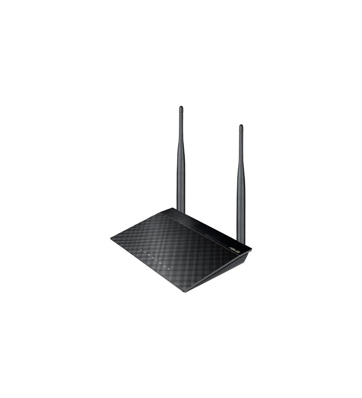 ASUS RT-N12E C1 N300 router wireless Bandă unică (2.4 GHz) Fast Ethernet Negru, Metalic
