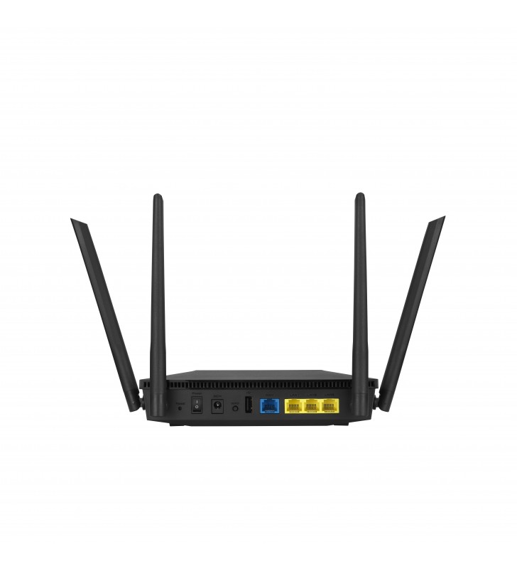 ASUS RT-AX1800U router wireless Gigabit Ethernet Bandă dublă (2.4 GHz/ 5 GHz) Negru