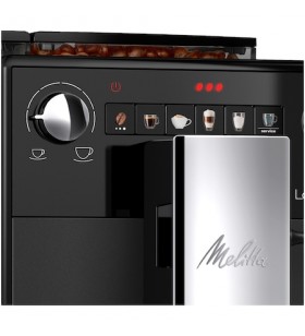 Espressor automat Melitta Latticia OT, 1450W, 15 bari, sistem de spumare a laptelui, display One-Touch, 5 niveluri de râșnire, Negru