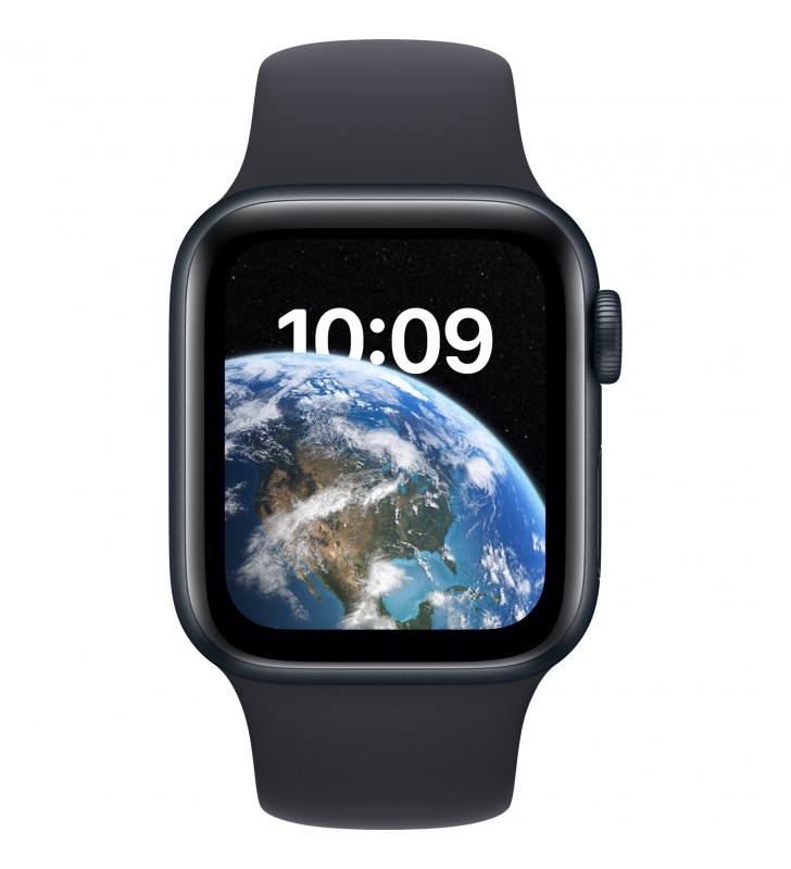 Apple Watch SE (2022), ceas inteligent (albastru miezul nopții, 40 mm, brățară sport, carcasă din aluminiu)