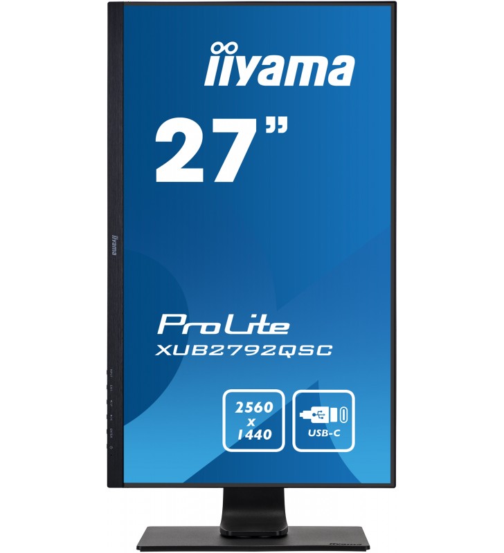 iiyama ProLite XUB2792QSC-B1 monitoare LCD 68,6 cm (27") 2560 x 1440 Pixel Wide Quad HD LED Negru