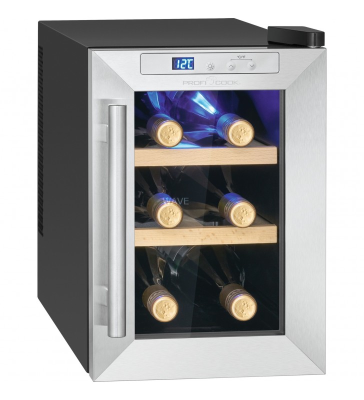 ProfiCook PC-WK 1231, frigider pentru bauturi (oțel inoxidabil/negru)
