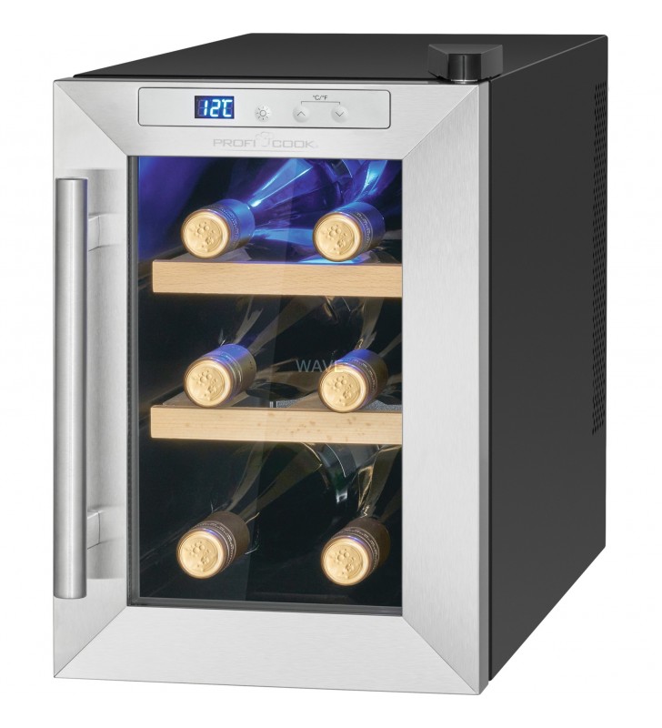 ProfiCook PC-WK 1231, frigider pentru bauturi (oțel inoxidabil/negru)