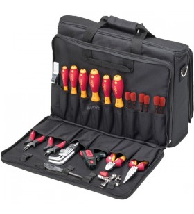 Set de instrumente pentru tehnician de service Wiha (rosu/galben, 30 bucati, cu geanta laptop)