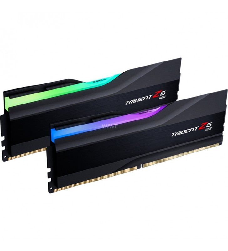 Kit de memorie G.Skill DIMM 64GB DDR5-6000 (negru, F5-6000J3238G32GX2-TZ5RK, Trident Z5 RGB, XMP)