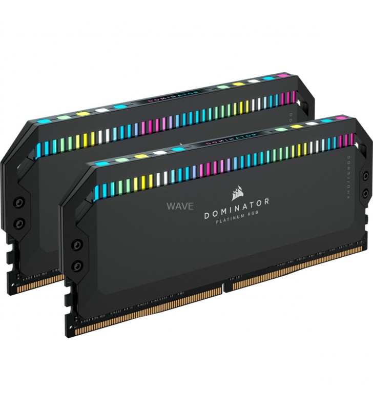 Kit Corsair DIMM 32GB DDR5-6000, memorie (negru, CMT32GX5M2X6000C36, DOMINATOR PLATINUM RGB, XMP)