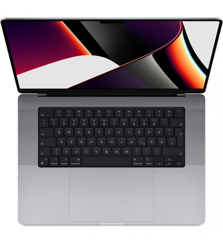 Laptop Apple MacBook Pro 16 (2021) cu procesor M1 Max 10 Core CPU, 32 Core GPU, 32GB, 2TB SSD, INT Kb