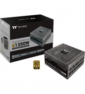 Thermaltake Toughpower GF3 1350W, sursa PC (negru, 7x PCIe, management cablu, 1350 wați)