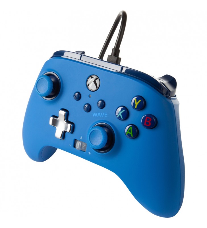 Controler cu fir îmbunătățit PowerA pentru Xbox Series X|S, Gamepad (albastru)