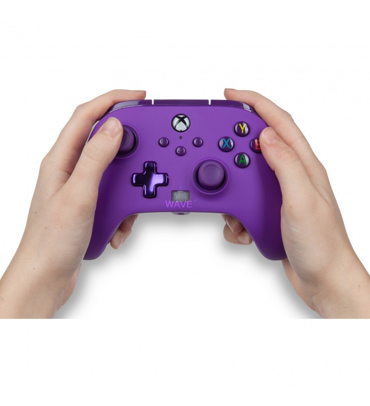 Controler cu fir îmbunătățit PowerA pentru Xbox Series X|S, Gamepad (violet, violet regal)
