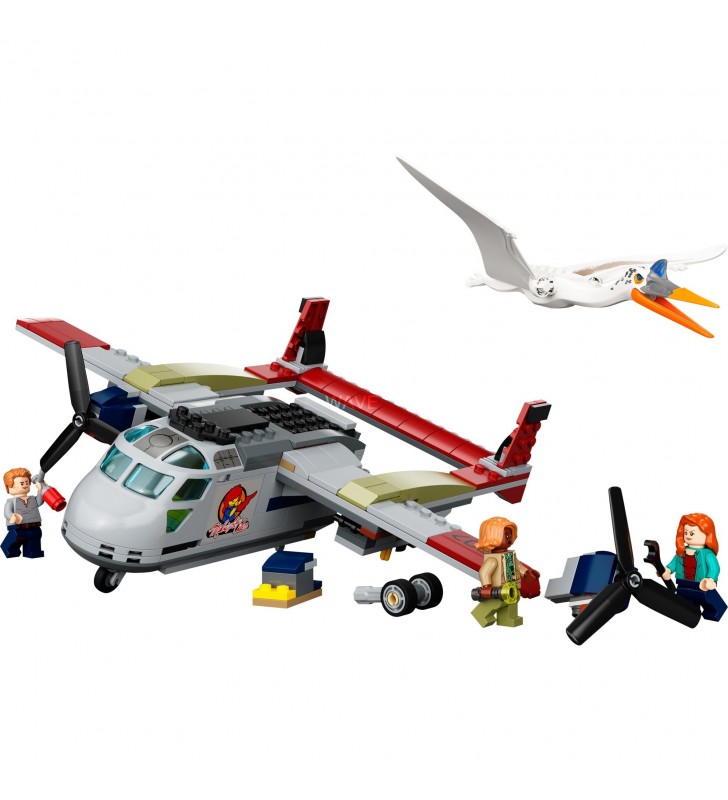 Jucărie de construcție LEGO 76947 Jurassic World Quetzalcoatlus pentru jaf cu avionul