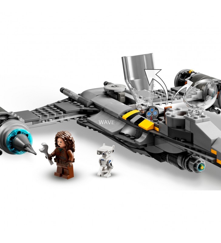 Jucărie de construcție LEGO 75325 Star Wars The Mandalorian N-1 Starfighter (din set de jucării de construcție Cartea lui Boba Fett cu figurină Baby Yoda)