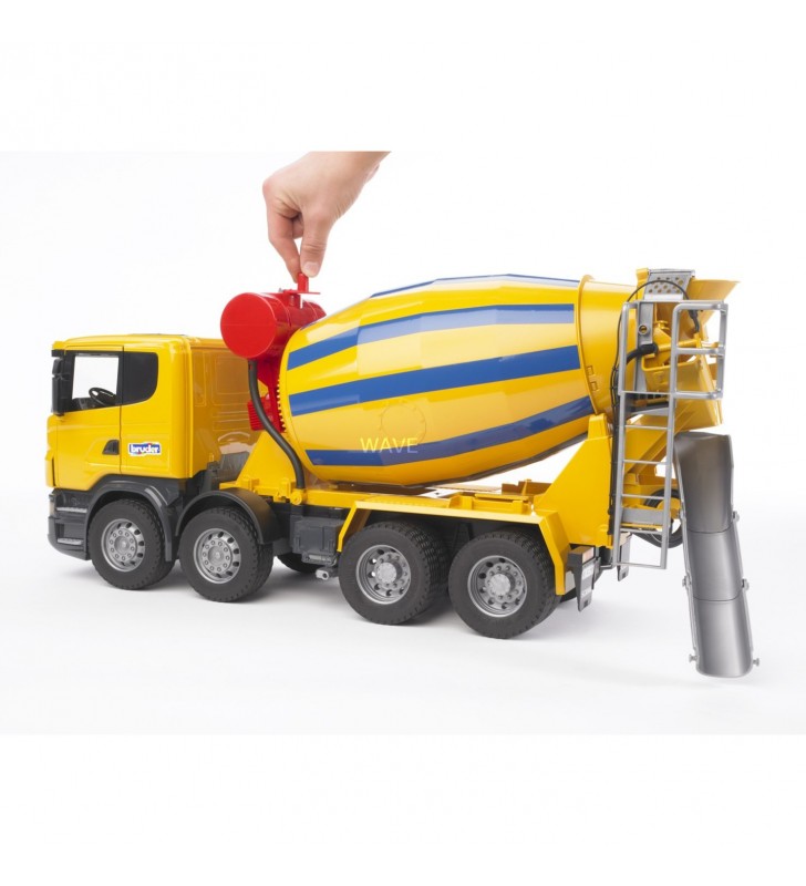 Bruder SCANIA R seria camion ciment, model vehicul (galben albastru)