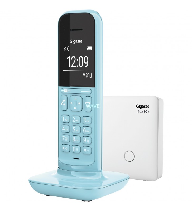 Gigaset CL390A, telefon analogic (Albastru deschis)